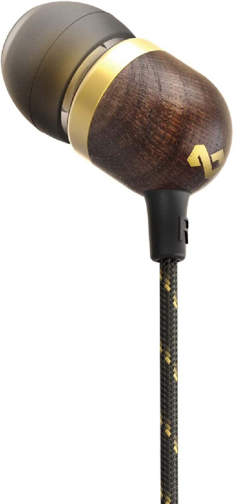 House of Marley Smile Jamaica: Wired Earphones with Microphone, Noise Isolating Design, and Sustainable Materials, Brass