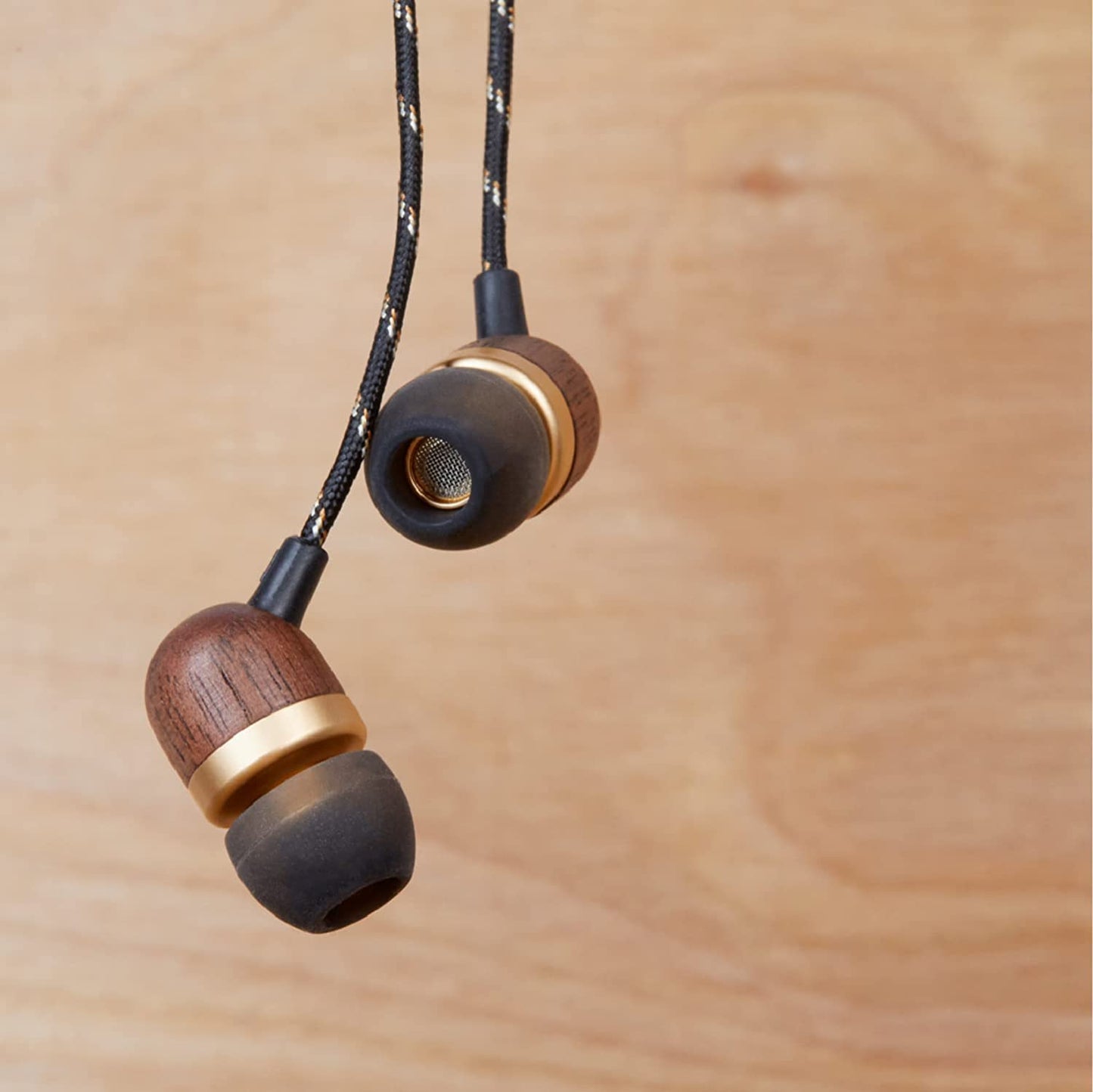 House of Marley Smile Jamaica: Wired Earphones with Microphone, Noise Isolating Design, and Sustainable Materials, Brass