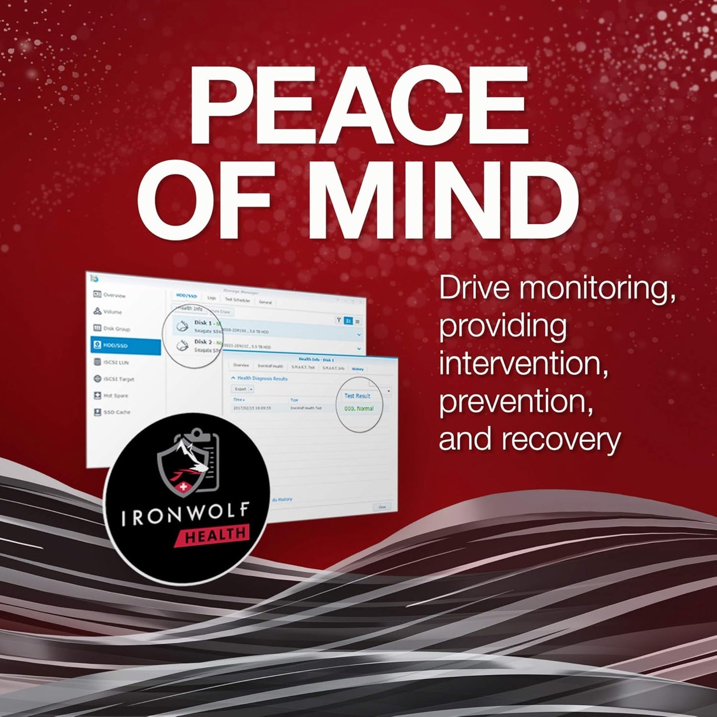 Seagate Ironwolf 4TB NAS Internal Hard Drive HDD – CMR 3.5 Inch SATA 6Gb/S 5900 RPM 64MB Cache for RAID Network Attached Storage – Frustration Free Packaging (ST4000VNZ08)
