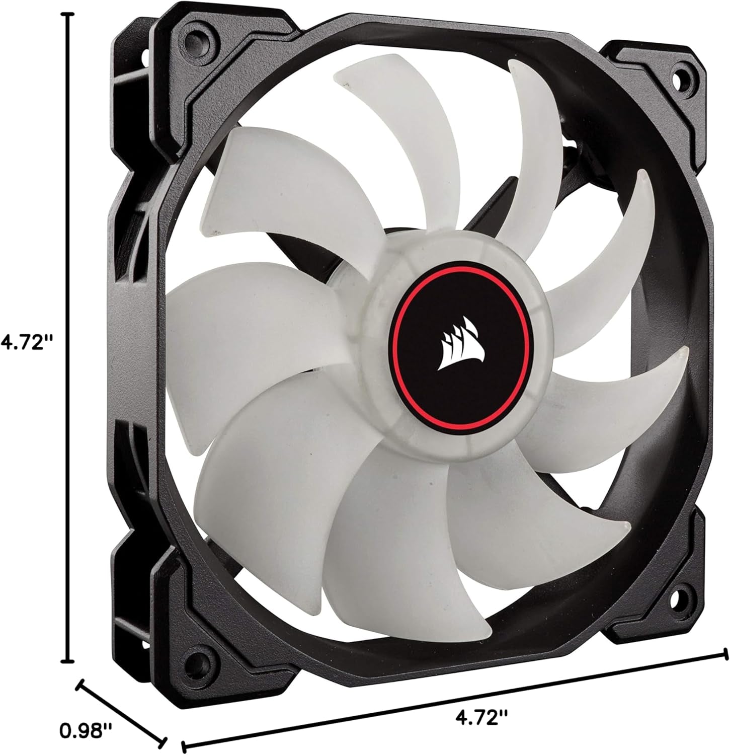 Corsair AF120 LED Low Noise Cooling Fan - 120 Mm, 4.72 Inches, Desktop Compatible