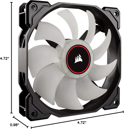 Corsair AF120 LED Low Noise Cooling Fan - 120 Mm, 4.72 Inches, Desktop Compatible