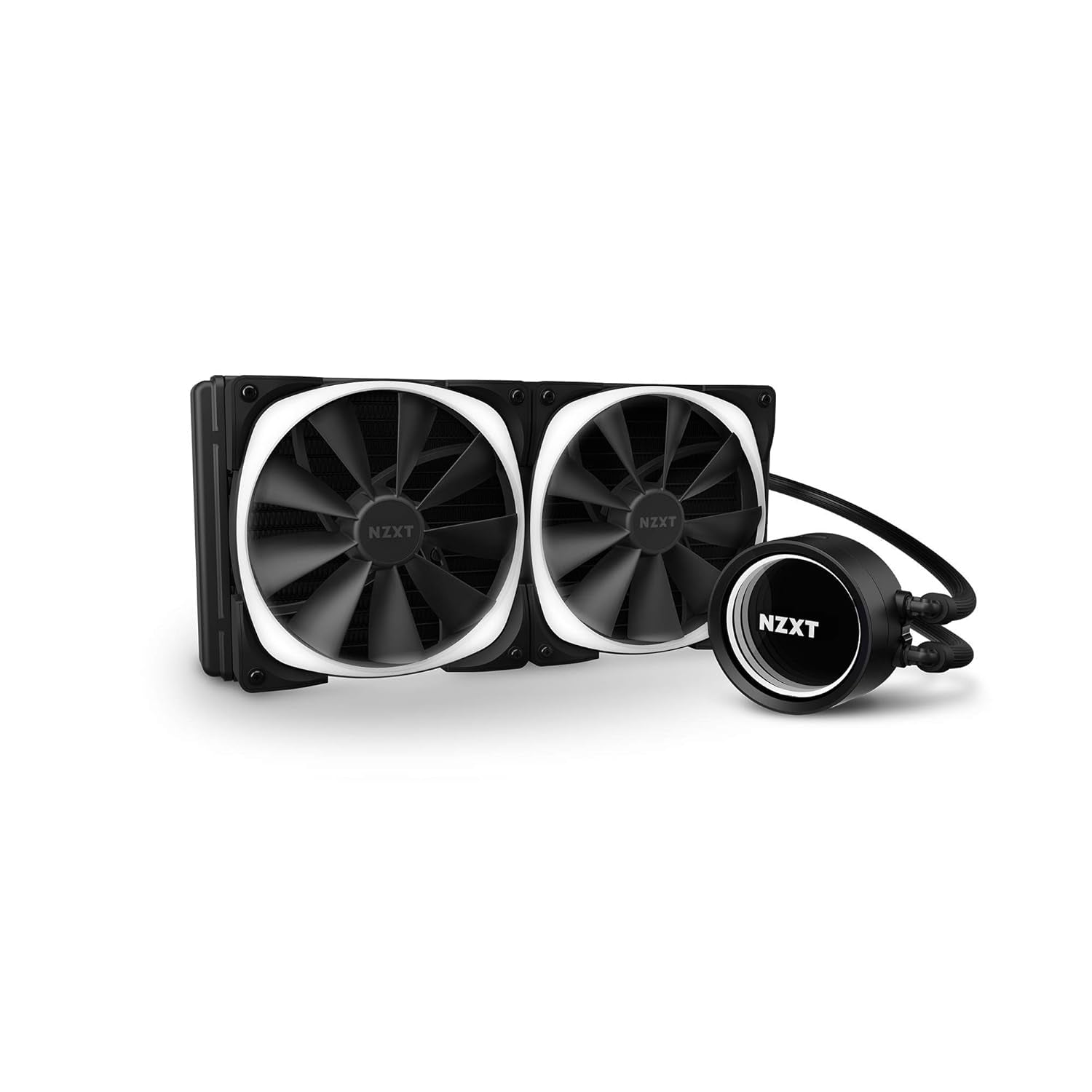 NZXT Kraken X63 RGB 280Mm - RL-KRX63-R1 - AIO RGB CPU Liquid Cooler - Rotating Infinity Mirror Design - Improved Pump - Powered by CAM V4 - RGB Connector - Aer RGB V2 140Mm Radiator Fans (2 Included)