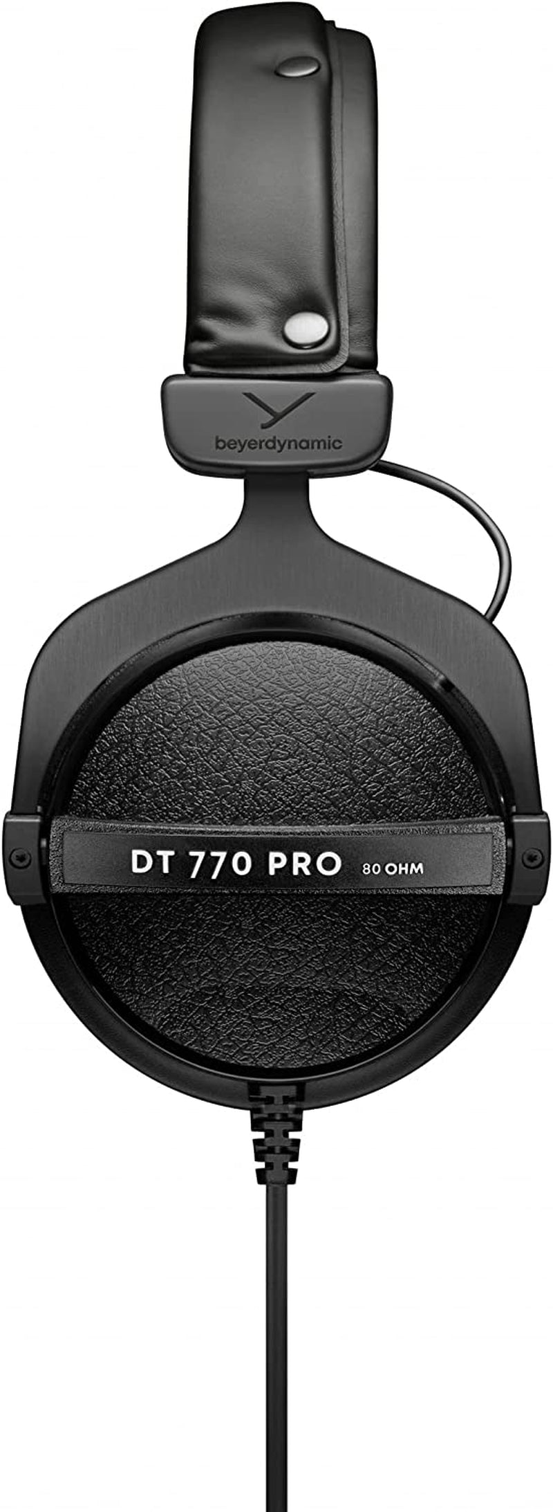 Beyerdynamic DT 770 PRO 80 Ohm Over-Ear Studio Headphones in Gray. Enclosed Design, Wired for Professional Recording and Monitoring