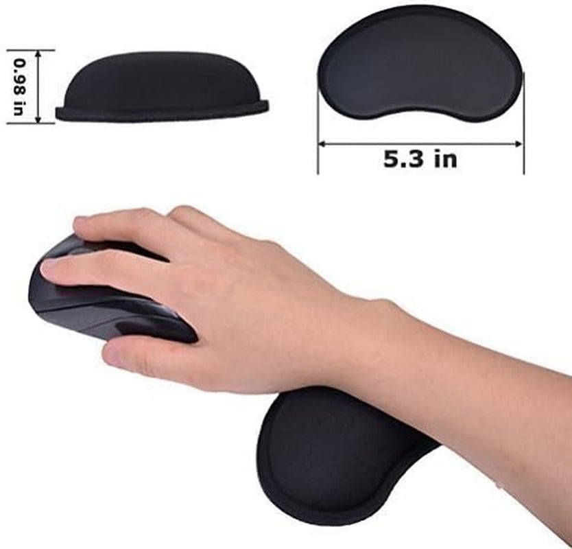 GEMEK Keyboard Wrist Rest Pad & Mouse Wrist Rest Support for Gaming Computer Laptop, Memory Foam Set for Easy Typing & Relief Getting Hand Hurt and Carpal Tunnel Syndrome Pain