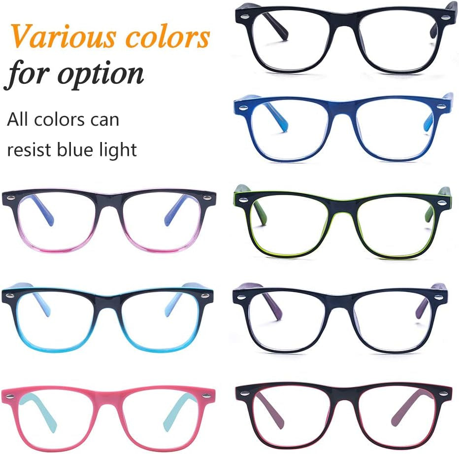 Outray Blue Light Glasses for Kids Computer Blue Light Blocking Glasses for Boys and Gilrs Age 3-12 anti Eyestrain