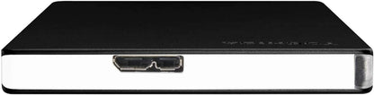 Toshiba Canvio Slim 2TB Portable External Hard Drive USB 3.0, Black - HDTD320XK3EA