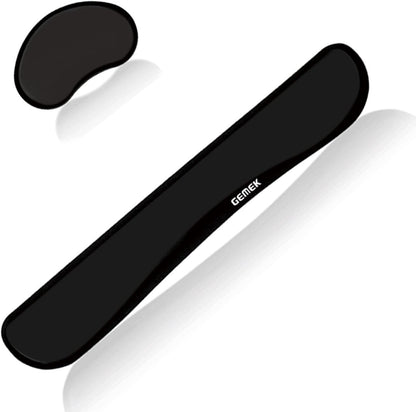 GEMEK Keyboard Wrist Rest Pad & Mouse Wrist Rest Support for Gaming Computer Laptop, Memory Foam Set for Easy Typing & Relief Getting Hand Hurt and Carpal Tunnel Syndrome Pain