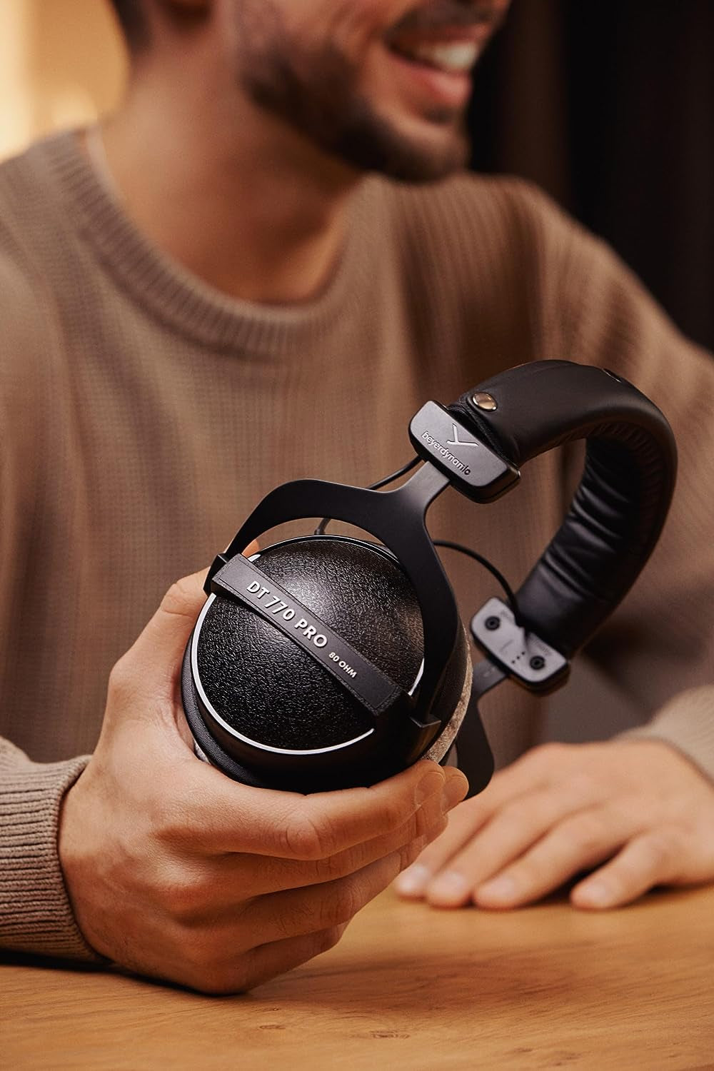 Beyerdynamic DT 770 PRO 80 Ohm Over-Ear Studio Headphones in Gray. Enclosed Design, Wired for Professional Recording and Monitoring