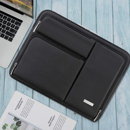 Lacdo 360° Protective Laptop Sleeve Case for 13 Inch New Macbook Air M4 A3240 2025, M3 A3113, M2 A2681, M1 A2337 | 13" Macbook Pro M2/M1 A2338 A2251 | 13" Ipad Air M3 / Ipad Pro M4 Computer Bag, Black