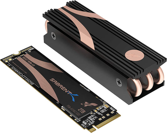 SABRENT 2TB Rocket Nvme Pcie 4.0 M.2 2280 Internal SSD Maximum Performance Solid State Drive with Heatsink (Latest Version) (Sb-Rocket-Nvme4-Htsk-2Tb)