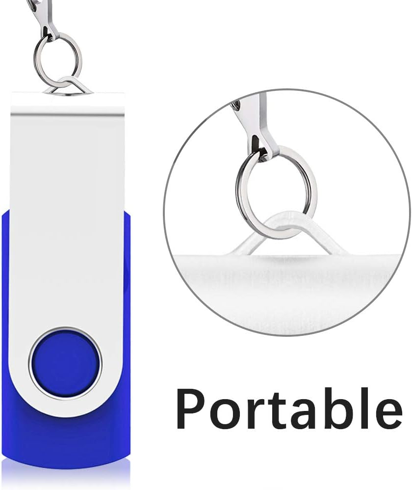 KEXIN USB Flash Drive 32Gb Thumb Drive 10 Pack 32 GB Flash Drives Bulk, Blue