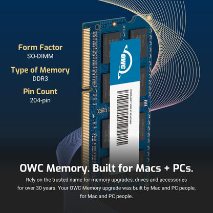 32GB (4 X 8GB) 1333Mhz DDR3 SO-DIMM PC3-10600 204Pin SO-DIMM CL9 Memory RAM Upgrade Module Compatible with Mid 2010/2011 21.5 & 27 Imac Models (OWC1333DDR3S32S)