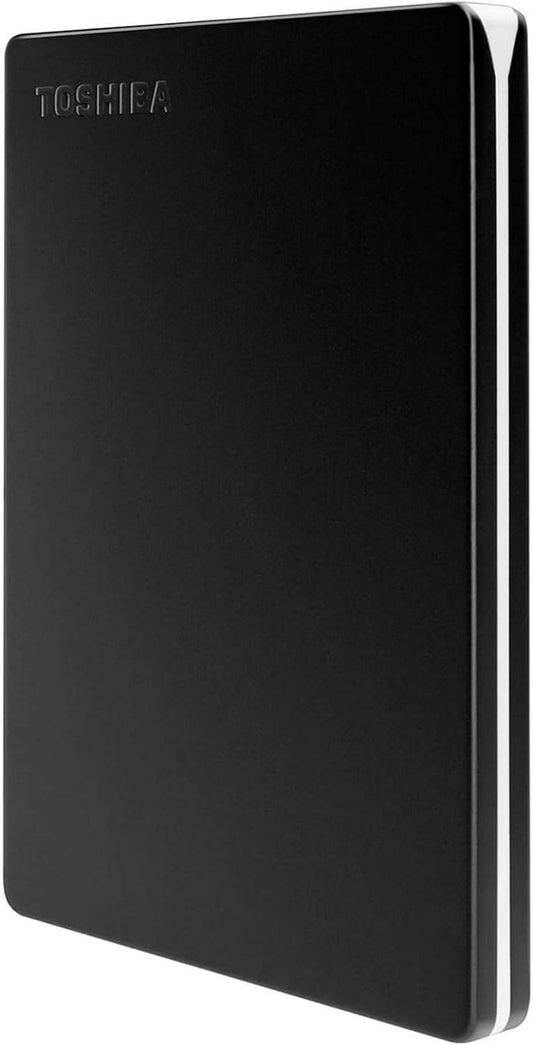 Toshiba Canvio Slim 2TB Portable External Hard Drive USB 3.0, Black - HDTD320XK3EA