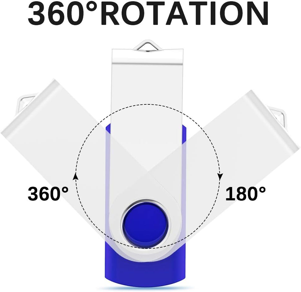KEXIN USB Flash Drive 32Gb Thumb Drive 10 Pack 32 GB Flash Drives Bulk, Blue