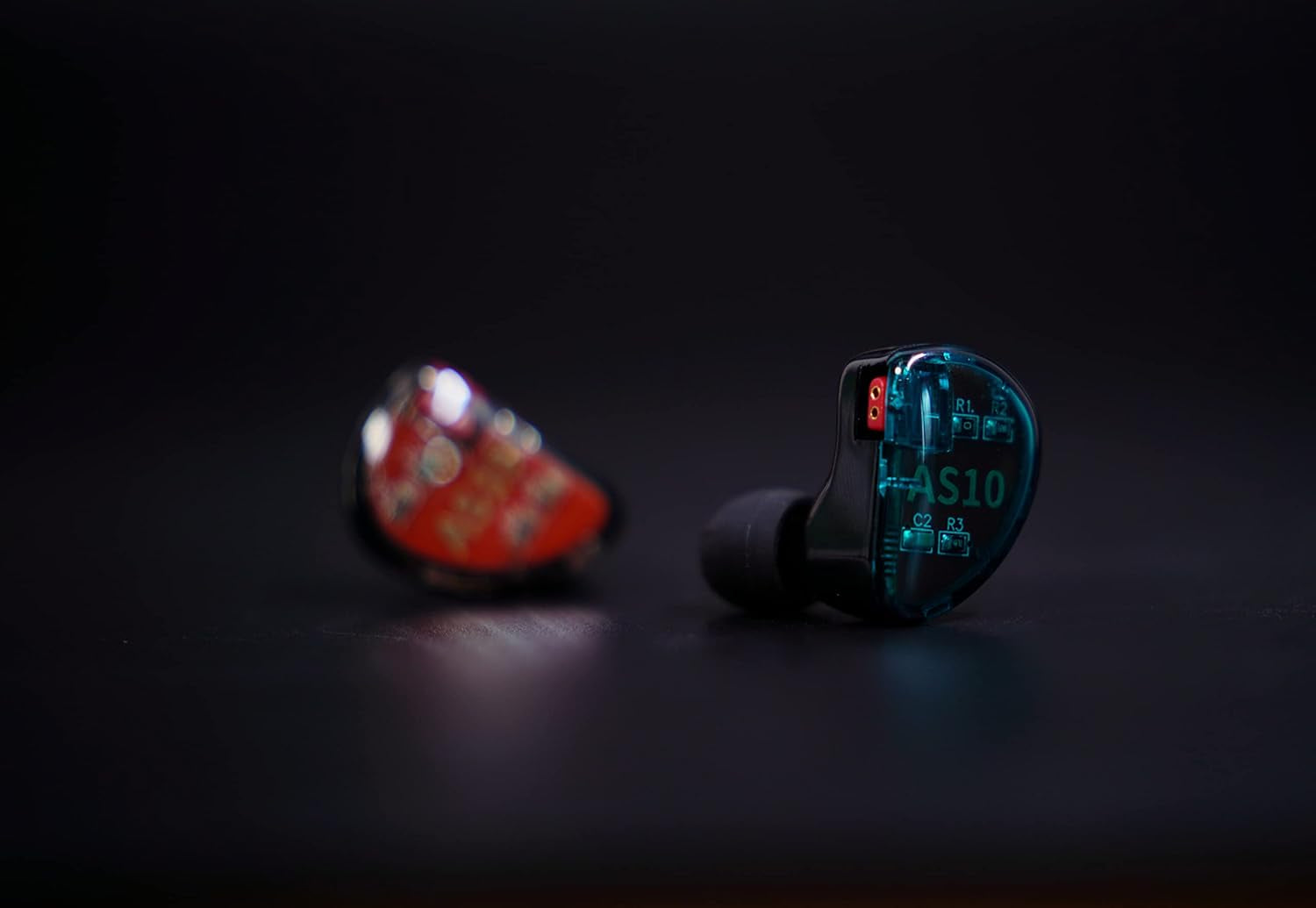 Linsoul KZ AS10 5BA Hifi Stereo In-Ear Earphone High Resolution Earbud Headphone with 0.75Mm 2 Pin Cable, Five Balanced Armature Drivers, Noise Cancelling(Without Mic, Cyan)