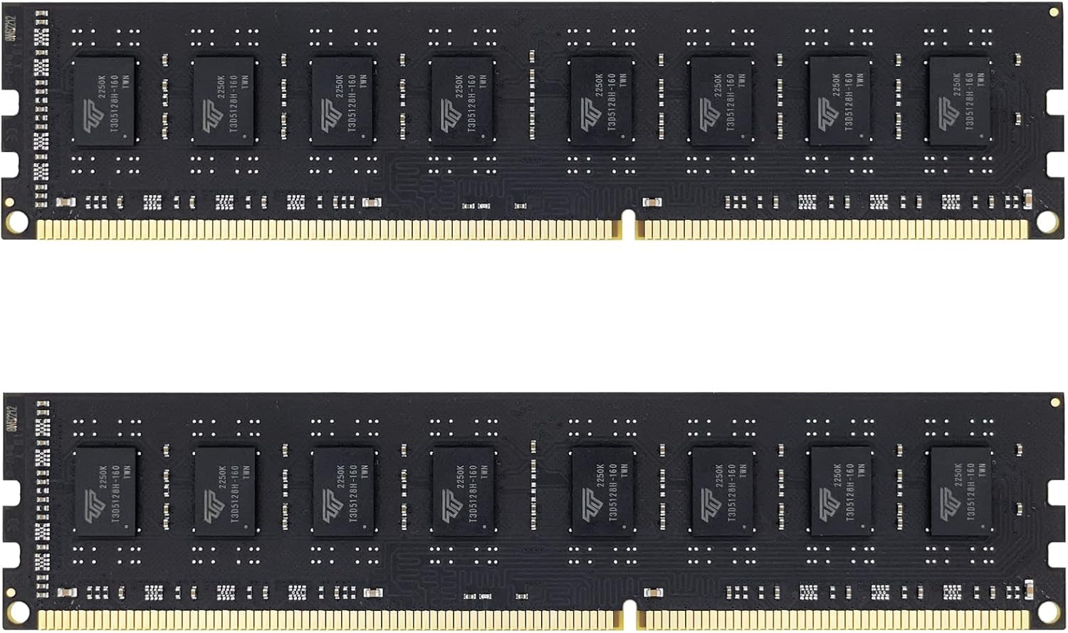 Timetec 8GB Kit(2X4Gb) DDR3 / DDR3L 1333Mhz PC3-10600 Non-Ecc Unbuffered 1.5V / 1.35V CL9 2Rx8 Low Density Dual Rank 240 Pin UDIMM Desktop PC Computer Memory RAM Module Upgrade (8GB Kit(2X4Gb))