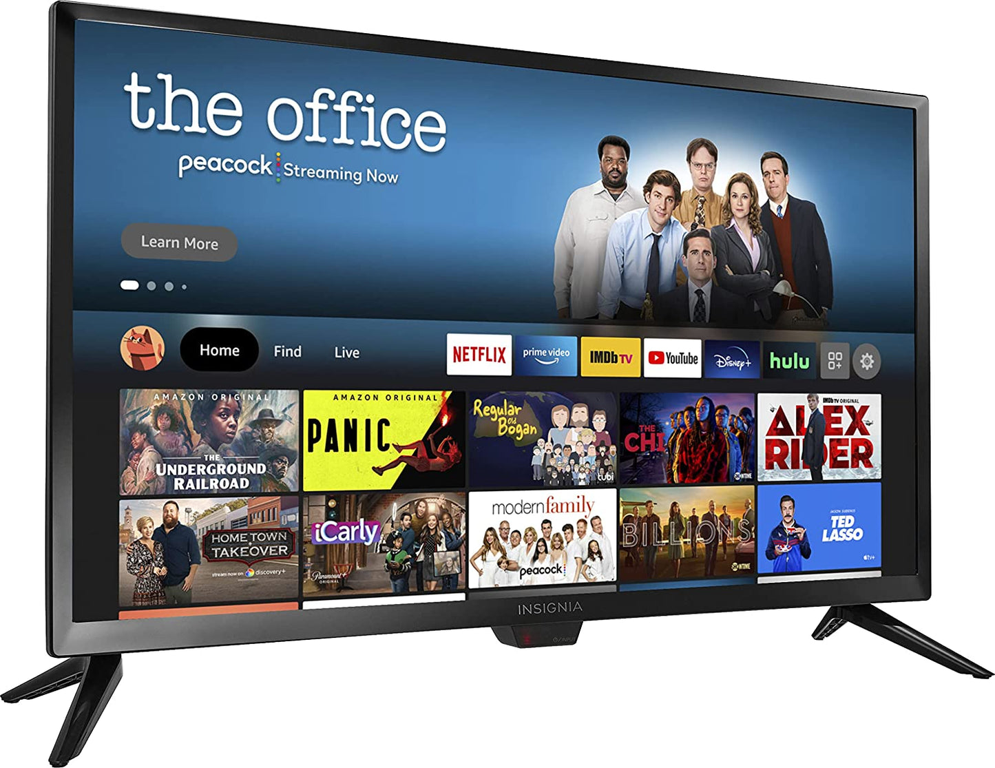 INSIGNIA 24-Inch Class F20 Series Smart HD 720P Fire TV (NS-24DF310NA21, 2020 Model)