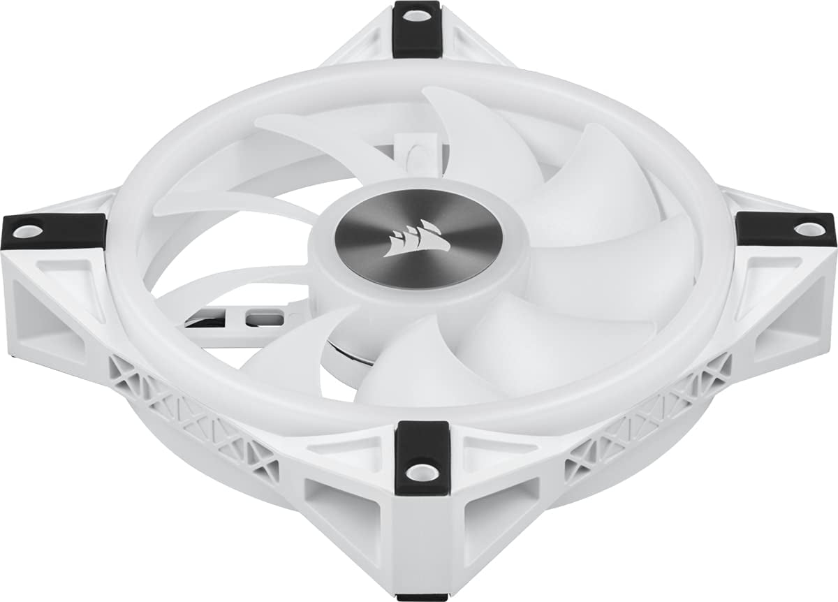 Corsair QL Series, Icue QL120 RGB, 120Mm RGB LED PWM White Fan, Single Fan