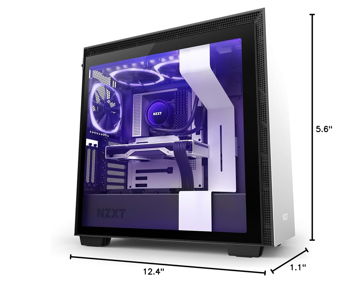 NZXT Kraken X63 RGB 280Mm - RL-KRX63-R1 - AIO RGB CPU Liquid Cooler - Rotating Infinity Mirror Design - Improved Pump - Powered by CAM V4 - RGB Connector - Aer RGB V2 140Mm Radiator Fans (2 Included)