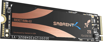 SABRENT 2TB Rocket Nvme Pcie 4.0 M.2 2280 Internal SSD Maximum Performance Solid State Drive (Latest Version) (Sb-Rocket-Nvme4-2Tb).