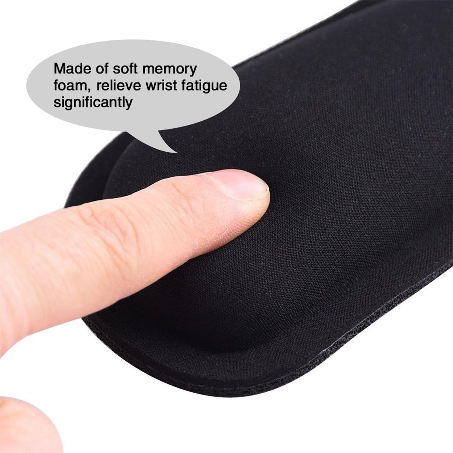 GEMEK Keyboard Wrist Rest Pad & Mouse Wrist Rest Support for Gaming Computer Laptop, Memory Foam Set for Easy Typing & Relief Getting Hand Hurt and Carpal Tunnel Syndrome Pain