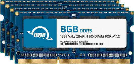 32GB (4 X 8GB) 1333Mhz DDR3 SO-DIMM PC3-10600 204Pin SO-DIMM CL9 Memory RAM Upgrade Module Compatible with Mid 2010/2011 21.5 & 27 Imac Models (OWC1333DDR3S32S)